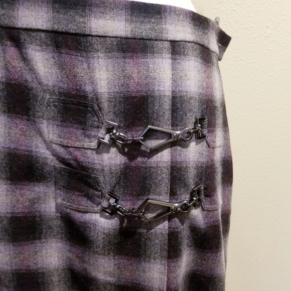 Nwt Doncaster wool blend plaid skirt - Picture 2 of 7